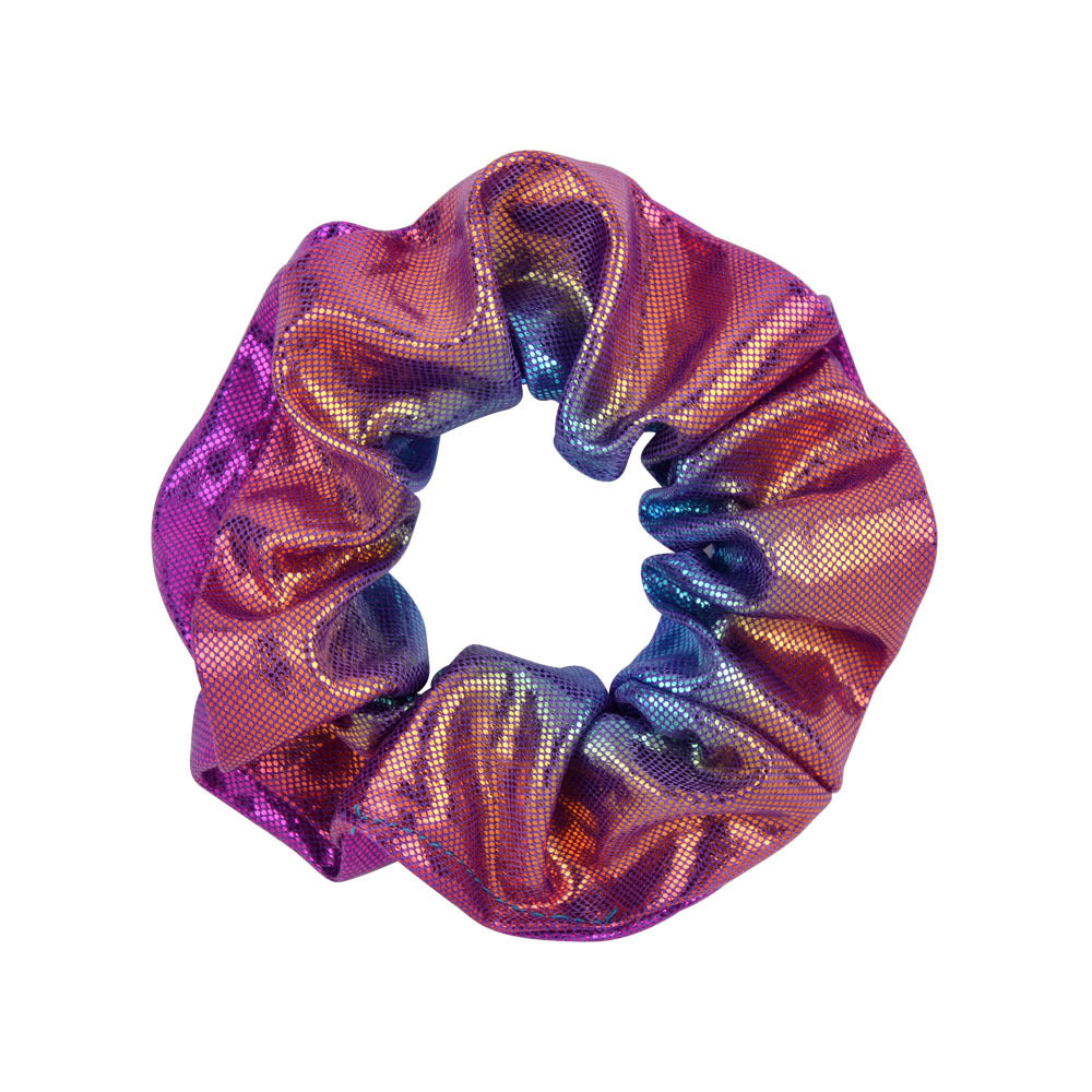 Wholesale 16-color Laser Gold-stamped Fabric Double-color Gradient Pig Intestine Hair Scrunchies